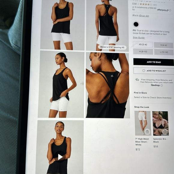 ALO sold out DON’T GET TWISTED tank ! Sugarplum Pink size M ! BNWT - Picture 3 of 4